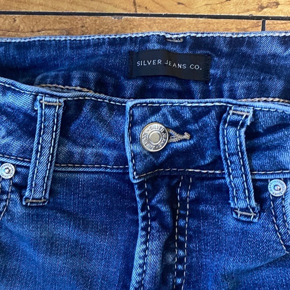 Silver Jeans Women's Straight Leg in Deep Blue - Picture 2 of 6